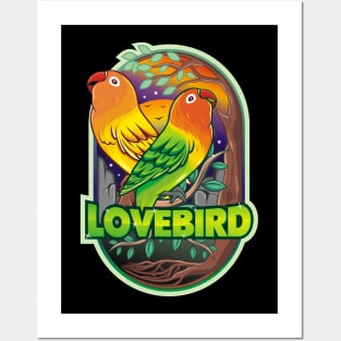 Lovebird tshirt design Posters and Art